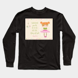 Glory of God Kids Scripture Art Long Sleeve T-Shirt